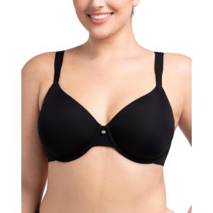 imageHSIA Tshirt Bras for Women Full Coverage Underwire Lightly Lined Plus Size Minimizer Bra for Big BustedBlack