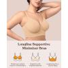 imageHSIA Bras for Women Minimizer Full Coverage Seamless Plus Size Longline Unlined Underwire Back Smoothing BraBeige