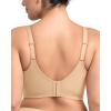 imageHSIA Bras for Women Minimizer Full Coverage Seamless Plus Size Longline Unlined Underwire Back Smoothing BraBeige
