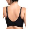 imageHSIA Bras for Women Minimizer Full Coverage Seamless Plus Size Longline Unlined Underwire Back Smoothing BraBlack