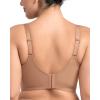 imageHSIA Bras for Women Minimizer Full Coverage Seamless Plus Size Longline Unlined Underwire Back Smoothing BraDark Beige