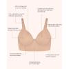 imageHSIA Bras for Women Minimizer Full Coverage Seamless Plus Size Longline Unlined Underwire Back Smoothing BraDark Beige