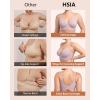 imageHSIA Bras for Women Minimizer Full Coverage Seamless Plus Size Longline Unlined Underwire Back Smoothing BraGrey Purple