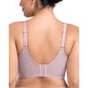 imageHSIA Bras for Women Minimizer Full Coverage Seamless Plus Size Longline Unlined Underwire Back Smoothing BraGrey Purple
