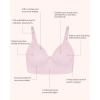 imageHSIA Bras for Women Minimizer Full Coverage Seamless Plus Size Longline Unlined Underwire Back Smoothing BraGrey Purple
