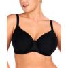 imageHSIA Minimizer Bra for Women  Air Mesh TShirt Full Coverage Seamless Bra Plus Size Underwire Padded Bra for Large BustBlack