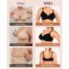 imageHSIA Minimizer Bra for Women  Air Mesh TShirt Full Coverage Seamless Bra Plus Size Underwire Padded Bra for Large BustBlack