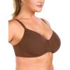 imageHSIA Minimizer Bra for Women  Air Mesh TShirt Full Coverage Seamless Bra Plus Size Underwire Padded Bra for Large BustCoffee Brown