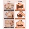 imageHSIA Minimizer Bra for Women  Air Mesh TShirt Full Coverage Seamless Bra Plus Size Underwire Padded Bra for Large BustCoffee Brown