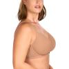 imageHSIA Minimizer Bra for Women  Air Mesh TShirt Full Coverage Seamless Bra Plus Size Underwire Padded Bra for Large BustDark Beige