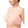 imageHSIA Minimizer Bra for Women  Air Mesh TShirt Full Coverage Seamless Bra Plus Size Underwire Padded Bra for Large BustRose Cloud