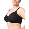 imageHSIA Minimizer Bra for Women  Full Coverage Seamless Lace Bra Plus Size Underwire Unlined Bra for Heavy BreastBlack