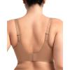 imageHSIA Minimizer Bra for Women  Full Coverage Seamless Lace Bra Plus Size Underwire Unlined Bra for Heavy BreastDark Beige