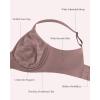 imageHSIA Minimizer Bra for Women  Full Coverage Seamless Lace Bra Plus Size Underwire Unlined Bra for Heavy BreastDark Brown Purple