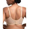 imageHSIA Minimizer Bras for Women Full Coverage Underwire Unlined Mesh Plus Size Convertible Bra for Big BustedLeopard Light Beige