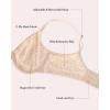 imageHSIA Minimizer Bras for Women Full Coverage Underwire Unlined Mesh Plus Size Convertible Bra for Big BustedLeopard Light Beige