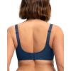 imageHSIA Minimizer Bras for Women Full Coverage Underwire Unlined Mesh Plus Size Convertible Bra for Big BustedOcean
