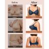 imageHSIA Minimizer Bras for Women Full Coverage Underwire Unlined Mesh Plus Size Convertible Bra for Big BustedOcean
