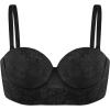 imageHSIA Strapless Bra for Women Large Bust Seamless Underwire Plus Size Convertible Bandeau BraBlack01