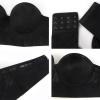 imageHSIA Strapless Bra for Women Large Bust Seamless Underwire Plus Size Convertible Bandeau BraBlack01
