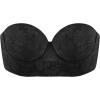 imageHSIA Strapless Bra for Women Large Bust Seamless Underwire Plus Size Convertible Bandeau BraBlack01