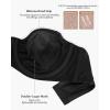 imageHSIA Strapless Bras for Women Bella Convertible Minimizer Bra for Large Bust Unlined Underwire Balconette BrasBlack