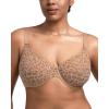imageHSIA Minimizer Bras for Women Full Coverage Underwire Unlined Mesh Plus Size Convertible Bra for Big BustedLeopard Dark Beige