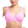 imageHSIA Bras for Women Minimizer Full Coverage Plus Size T Shirt Unlined Underwire Smooth Bra Seamless Cups Joan Ultimate SoftBlush Leaf