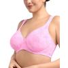 imageHSIA Bras for Women Minimizer Full Coverage Plus Size T Shirt Unlined Underwire Smooth Bra Seamless Cups Joan Ultimate SoftBlush Leaf