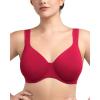 imageHSIA Bras for Women Minimizer Full Coverage Plus Size T Shirt Unlined Underwire Smooth Bra Seamless Cups Joan Ultimate SoftCoral Red