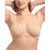 imageHSIA Bras for Women Minimizer Full Coverage Plus Size T Shirt Unlined Underwire Smooth Bra Seamless Cups Joan Ultimate SoftNude Kiss