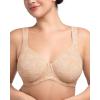 imageHSIA Bras for Women Minimizer Full Coverage Plus Size T Shirt Unlined Underwire Smooth Bra Seamless Cups Joan Ultimate SoftNude Leaf
