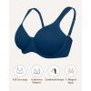 imageHSIA Bras for Women Minimizer Full Coverage Plus Size T Shirt Unlined Underwire Smooth Bra Seamless Cups Joan Ultimate SoftOcean Blue