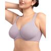 imageHSIA Bras for Women Minimizer Full Coverage Plus Size T Shirt Unlined Underwire Smooth Bra Seamless Cups Joan Ultimate SoftSmoky Mauve
