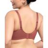 imageHSIA Bras for Women Minimizer Full Coverage Plus Size T Shirt Unlined Underwire Smooth Bra Seamless Cups Joan Ultimate SoftSpiced Red