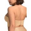 imageHSIA Longline Strapless Bra for Women AntiSlip Support Corset for Large Bust Convertible Bustier Bandeau for Big BreastsSatin Beige