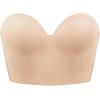 imageHSIA Longline Strapless Bra for Women AntiSlip Support Corset for Large Bust Convertible Bustier Bandeau for Big BreastsSoft Beige