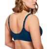 imageHSIA Minimizer Bras for Women Plus Size Full Coverage Coolcomfort T Shirt Unlined Bra with Underwire for Heavy BreastOceana Blue