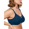 imageHSIA Minimizer Bras for Women Plus Size Full Coverage Coolcomfort T Shirt Unlined Bra with Underwire for Heavy BreastOceana Blue