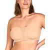 imageHSIA Strapless Bra for Big Bust Women AntiSlip Full Coverage Bandeau Plus Size Fiery Bra Underwire Support for Large BreastAlmond Beige