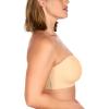 imageHSIA Strapless Bra for Big Bust Women AntiSlip Full Coverage Bandeau Plus Size Fiery Bra Underwire Support for Large BreastBeige