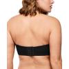 imageHSIA Strapless Bra for Big Bust Women AntiSlip Full Coverage Bandeau Plus Size Fiery Bra Underwire Support for Large BreastBlack
