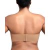 imageHSIA Strapless Bra for Big Bust Women AntiSlip Full Coverage Bandeau Plus Size Fiery Bra Underwire Support for Large BreastDark Beige
