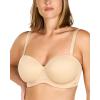 imageHSIA Strapless Bras for Women Large Breasts Non Slip Full Coverage Underwire Supportive Multiway Strapless Bra Plus SizeBeige
