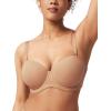 imageHSIA Strapless Bras for Women Large Breasts Non Slip Full Coverage Underwire Supportive Multiway Strapless Bra Plus SizeDark Beige01