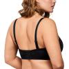 imageHSIA Strapless Bras for Women Large Breasts Non Slip Full Coverage Underwire Supportive Multiway Strapless Bra Plus SizeDark Black