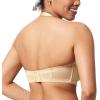 imageHSIA Strapless Bras for Women Large Breasts Non Slip Full Coverage Underwire Supportive Multiway Strapless Bra Plus SizeLight Beige
