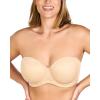 imageHSIA Strapless Bras for Women Large Breasts Non Slip Full Coverage Underwire Supportive Multiway Strapless Bra Plus SizeLight Beige