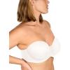 imageHSIA Strapless Bras for Women Large Breasts Non Slip Full Coverage Underwire Supportive Multiway Strapless Bra Plus SizeLight White