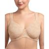 imageHSIA Bras for Women Minimizer Full Coverage Plus Size T Shirt Unlined Underwire Smooth Bra Seamless Cups Joan Ultimate SoftNude Leaf